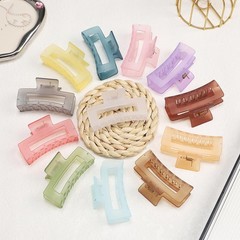 3.5 Inch Square and Rectangular Hair Clips – 12 Pcs Claw Clips for Thick and Thi