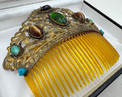 ANTIQUE HAIR COMB UNIQ RARE TIARA ELEGANT HAIR ACCESSORY BAND CLIP HEADDRESS USA