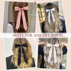 Versatile Bows and Clips Collection for Women & Girls – 8 PCS Non-Slip Hair A…