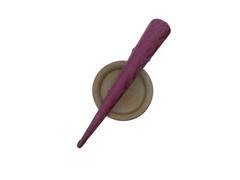 Purple Kimono Fabric Hair Clip, Long Upcycled 130mm Metal Hair Accessory