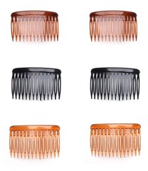 6 Pieces Women Hair Comb Accessories French Hair Side Combs Plastic Twist Decor