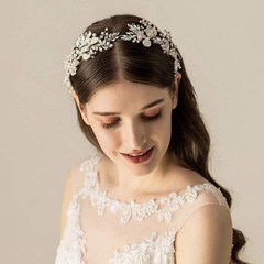 Bridal Wedding Hair Accessories Rhinestone Headband Headpiece for Women