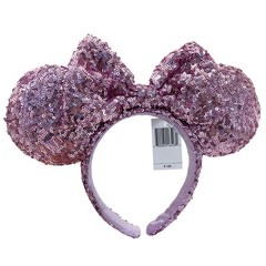 Tokyo Disney- Resort Anniversary Sequin Spangles Minnie Ear Bow Headband Gifts