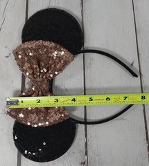 (CHOOSE ONE) Disney Minnie Mouse Ears/Headband Sparkly Colorful Shiny Sequin Bow