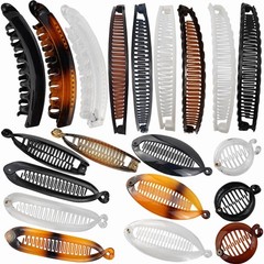 ROYHOO 20PCS Banana Hair Clips Classic Hair Comb Banana Clips Ponytail Hair H…