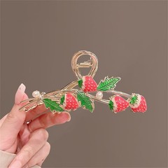 2Pcs Hair Claw Clips for Women Thick Hair Red Strawberry Fashion Hair Clips S…