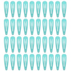 40 Counts Brown Hair Clips, 2 Inch Metal Snap Hair Clips Barrettes For Women Acc