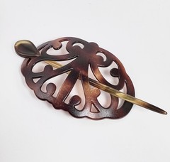 Delsol Vintage Hair Ornament Stick Bun Wrap Tortoiseshell France Art Nouveau