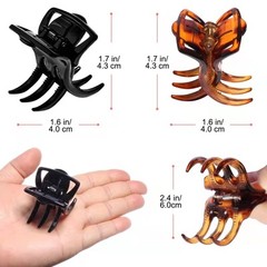 4 Pack 2.0 Inch Hair Claw Clips Big Size Hair Jaws for Women Thick Medium Hair