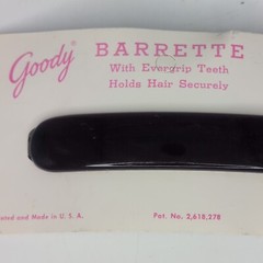 Goody Classic Barette Oblong Autoclasp NOS USA 4″ 1731 on Original Card HAS WEAR