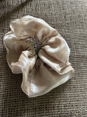 Light Brown Jumbo Scrunchie Silky Hair Accessories for Women