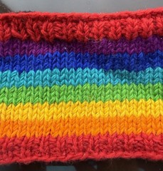 HEADBAND Nepal Hand Made Wool Head Band New Crochet Rainbow Pride #ö