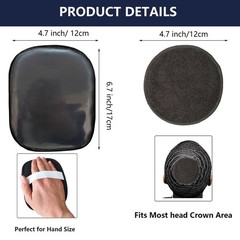 kep-Mve Crown Patch for Waves With Laydown 360 1 Ounce (Pack of 2), Black