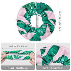 Hair Towel Scrunchies, Microfiber Oversized Drying Scrunchies | Large Terry