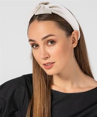 Leather Headbands for Women Knotted PU Hairbands Set 4 Pack