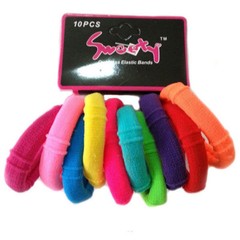 120 PCS Women Girl Elastic Hair Ties Rubber Bands Ponytail Scrunchies [10×12]