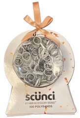 NEW BRAND SCUNCI #1 Hair Accessory Brand -500 Polybands- 2 Packs