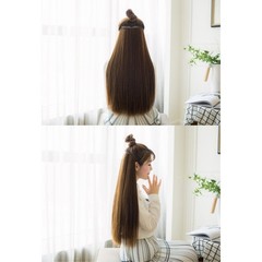 High Temperature Clip In Hair Extensions 5 Clips Straight Weft 50cm 60cm 70cm