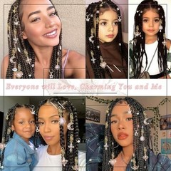 156Pcs Pink Crystal Dreadlock Jewelry, Gold Hair Cuffs & Coils, Braids Decor