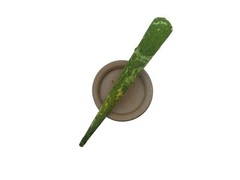 Matcha Green Kimono Fabric Hair Clip, Long Upcycled 130mm Metal Hair Accessory