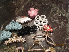 Large Assorted Lot Plastic & Metal Hair Claw Clips Fancy Fashion Hair Claw Clips