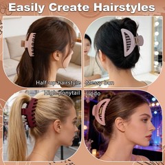 6 PCS Silicone Claw Clip, Flexible Clip for Thin, Thick and Curly…