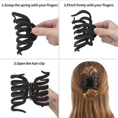 HFZRZFH 4 Pack Large Octopus Hair Claw Clips for Women, Strong Multicolor
