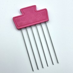 Vtg 70s 80s Goody Hair Lift Pick Tease Comb USA Made Purse Size Retro Pink 5128