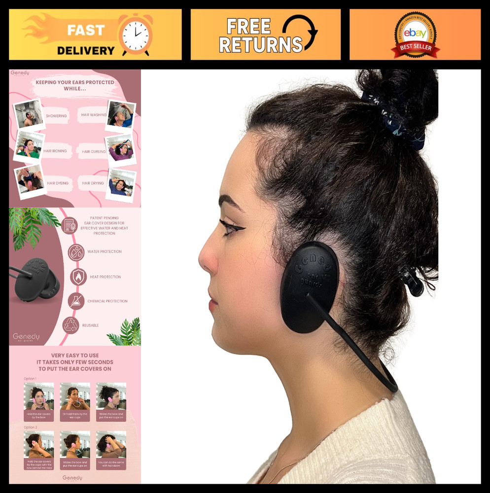 Waterproof Ear Covers for Shower & Hair Dye Protection – Reusable Silicone Caps