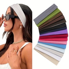 HEADBAND Thin Stretch Sports Yoga Gym Hair Band Wrap Sweatband Womens Mens 1Pack