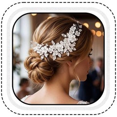 Silver Flower Wedding Hair Vine Pearl Bridal Hair Piece Rhinestone Hair Acces…