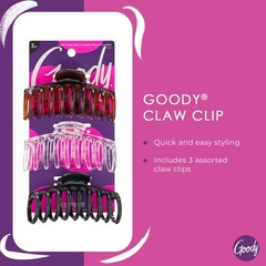 Goody Classics Large Sprial Claw Clips , Assorted Colors Great for Easily Pu…