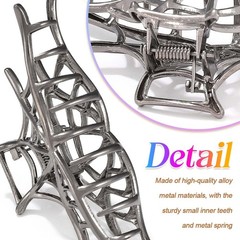 CAKURE Gothic Spider Hair Claw Clips Metal Web for Black