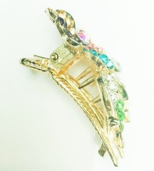 USA SELLER Crystal Hair Clip Bobby Pin Rhinestone Flower Claw Jaw Colorful