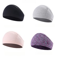 Lightweight Wide Headband Breathable Sweatband Non-Slip for Running Gym Workout