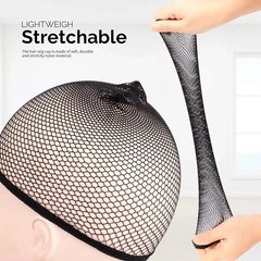 6 pcs Hair Net, Durable Professional Hairnet Cap, Stretchy Wig Cap for Men Women