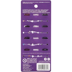Goody Small Basic Half-Claw Hair Clips, 12-Count – 3-Prong Black,Clear,Brown