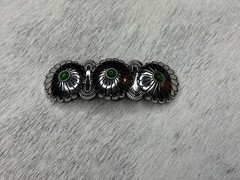 GREEN ~ STONE ~ HAIR ~ BARRETTE