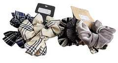 Lot of Hair Accessories Natasha and Berry Fabric Hair Ties 6 Total