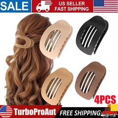 4PCS Fashion Leopard Print Hair Clips All-match Flat Duckbill Hair Clips Hair