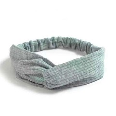 New Boho Women Soft Solid Print Headbands Vintage Cross Knot Elastic.