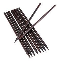 10x Retro Style Brown Wooden Hair Stick Charming Lady Long Hair Styling Hairpin