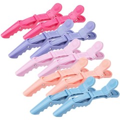 OBSCYON Plastic Non Slip Hair Clips for 1 Count (Pack of 10), Pure color