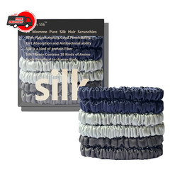 Anti Slip Scrunchies Pure Mulberry Silk Handmade Solid Color Women Hair