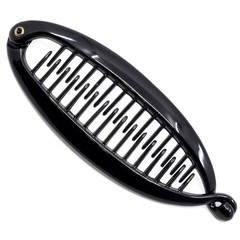 Paris NV136 French Large Banana Clip Hair Comb, 5.5 Inch Strong Hold Interloc…