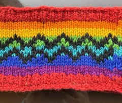 HEADBAND Nepal Hand Made Wool Head Band New Crochet Rainbow Pride #ä