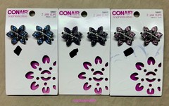 CONAIR Sophisticates PINK, PURPLE, BLUE JAW Clips 58607 – 6 CLIPS TOTAL