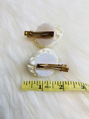 Rose Flower Hair Clip Ivory White Faux Pearl Women Fashion Accessories New Lot 2