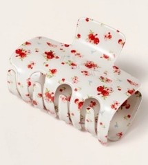 Parke x Target~Cream Floral Claw Clip~IN HAND~NWT