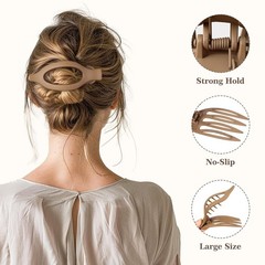 8 Pack Flat Hair Clips for Women – Large Claw Clips for Thick and Thin Hair, S
